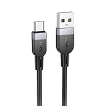 кабель для зарядки usb(a)-type c hoco. модель x109 energy, 2 м, силикон, черный