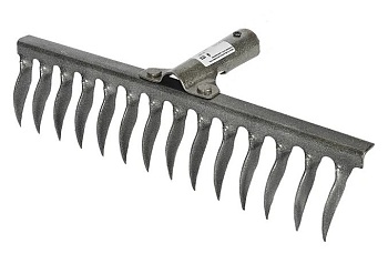 грабли витые 14 зубьев усиленные (рельсовая сталь) от магазина Барс