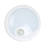 ермак светильник с датчиком движения, 6 led, 1вт, 4*аа, 12х12х5см, пластик