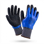 перчатки утепленные покрытые латексом в два слоя gward freeze fl синий 