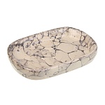 vetta мыльница, 13,5x9x2,5 см, керамика, "космос", мрамор молочный от магазина Барс