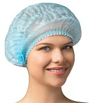шапочка одноразовая 50шт/уп. шарлотта чистовье, голубая, спанбонд 15г/м2