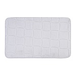 коврик для ванной тм vetta рикард, вельвет, губка 0,8 см, полиэстер, 50х80 см, серый от магазина Барс