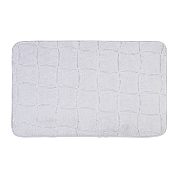 коврик для ванной тм vetta рикард, вельвет, губка 0,8 см, полиэстер, 50х80 см, серый от магазина Барс