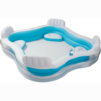 intex бассейн для отдыха, семейный, 229х229х66см, от 3 лет, 56475np