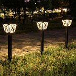 светильник садовый на солн. батар. тм inbloom, 10х45см, 1led, шампань, aa300mah ni-mh, 1 реж.,pp от магазина Барс