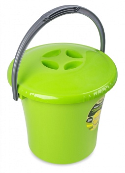 ведро 10л либерти с крышкой мартика (цвет ассорти)