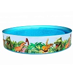 bestway игровой бассейнdinosaur fill'n fun, пвх, 244х46см, 2074л, 55001
