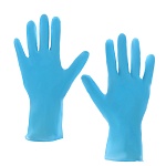 перчатки нитриловые, неопудренные, голубые, 100 шт, размер м