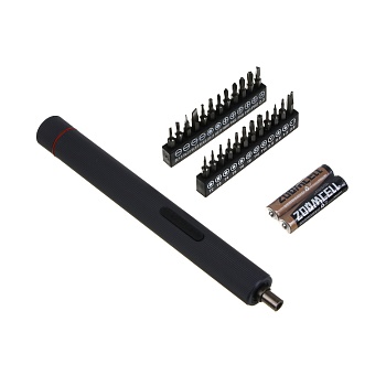 набор ермак электро 3,6в (отвертка для точных работ, биты, батарейки)