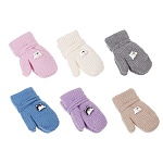 варежки детские с декором на веревке, тм galante, р.12, 90%акрил, 10%полиэстер, цв. в ас-те, 26-10