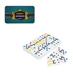 ldgames домино в металлическом боксе, 19х11х2 см, пластик