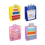 пакет подарочный, тм fntastic, аппликация, 32x26x12см, бумага, 4 дизайна