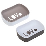 vetta love мыльница, пластик, 13х8,5х3 см от магазина Барс