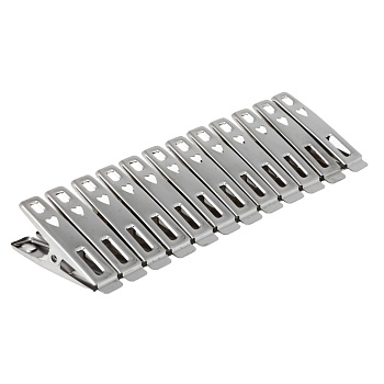 vetta набор прищепок 12шт металлич,, нержавеющая сталь от магазина Барс