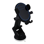 ермак держатель смартфона на присоске, черный, синий