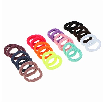 резинки для волос юниlook, 6шт, d4,5см, нейлон, 4 микса цветов, acs-54