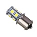 ЕРМАК Лампа светодиодная T15, (13 SMD-5050, 1156, BA15S), 12В,белый, 2 шт., блистер