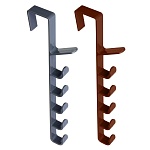 крючок на дверь, 6 крючков, тм vetta, пластик, 32х3,5х10см от магазина Барс