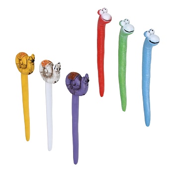 inbloom фигурка для кашпо червяк и улитка, 22 см, полистоун от магазина Барс