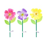 inbloom фигурка на стержне космея, 1led, 1 реж., 11х28х3см, ps, pmma, pvc, pp, 3xlr44 от магазина Барс