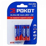 батарейки "alkaline" 1,5в, щелочная, тип aaa (lr03), 4шт/уп. рокот