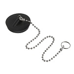 пробка для ванны с цепочкой 29см тм vetta, резина, d4см от магазина Барс