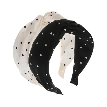 юниlook ободок для волос, 4,5см, полиэстер, пластик, 2 цвета, acs25-3