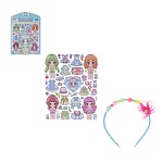 набор для творчества с наклейками бумага, pp, pvc, 20х30см, 12 дизайнов интернет-магазин «Барс»