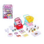 игроленд набор игровой "играем в магазин" касса с продуктами, pp, abs, 22х7,5х31,5 см интернет-магазин «Барс»