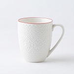 millimi рельеф кружка 380мл, белая, фарфор, подарочная упаковка интернет-магазин «Барс»