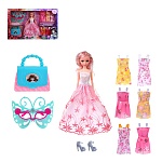 игроленд кукла с гардеробом и акс., 52,5х6,3х32,5 см интернет-магазин «Барс»