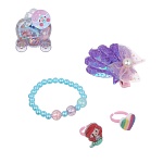 игроленд набор бижутерии в шкатулке "карета" 4 пред., 9,5х3х12 см, пластик, металл, текстиль интернет-магазин «Барс»