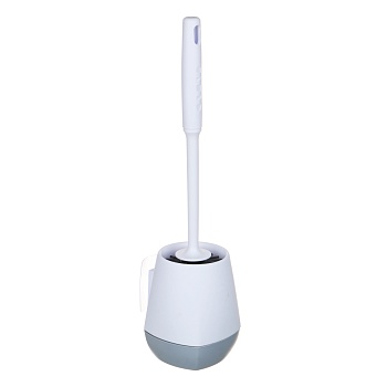 ёрш для туалета настенный тм vetta, силиконовый, полипропилен, d10х42см от магазина Барс