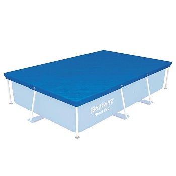 bestway прямоугольное покрытие для бассейна, 264х174см, 259х170см, 58105