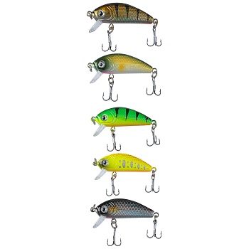 воблер "лайт минноу" тм azor fishing, sp, 5,0гр, 50мм, 1,2-1,8 м, 5 цветов