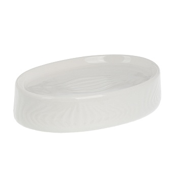 мыльница тм vetta тиволи, керамогранит, белый, 12,5x8,5x3см от магазина Барс