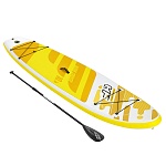 bestway sup-доска аквакруз (весло, руч. насос, рюкзак, трос, плавник) 3,20м*76см*12см, 65348