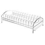 сушилка для посуды тм vetta, 40х18х11см, металл, пластик, 3 цвета от магазина Барс