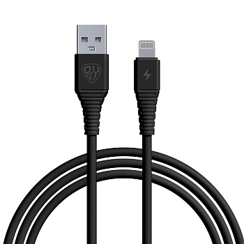 by кабель для зарядки классик ip, 1м, 2.4a, черный от магазина Барс