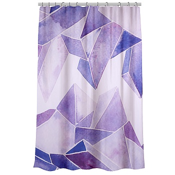 vetta шторка для ванной, с утяжелителем, полиэстер, 90 г/м2, 180x200см, геометрия, 062 от магазина Барс