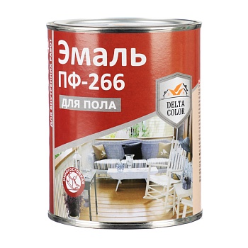 delta color эмаль д/пола пф-266 желто-коричневая
