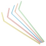 трубочки для напитков тм fntastic 50шт, 210x5мм, "праздничные", цветные
