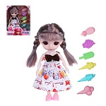 игроленд кукла шарнирная 15 см с аксессуарами, pp, abs, 21х6х21,5 см, 4 вида интернет-магазин «Барс»