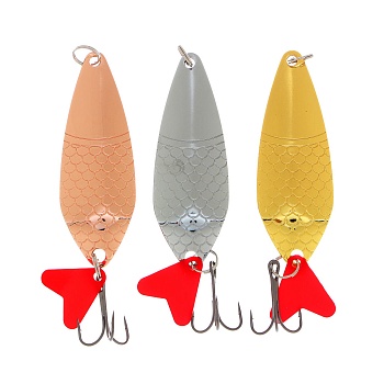 azor fishing блесна колеблющаяся, "фиш", 18 гр., 3 цвета