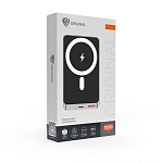by аккумулятор мобильный, 10000 мач, с беспр.зарядкой, mag, 1xusb-a, 1xusb-c, 20w, 3a, металл, серый от магазина Барс