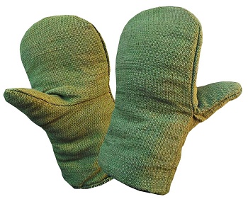 рукавицы утепленные брезентовые 1/5/100