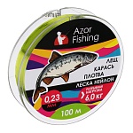 azor fishing леска "лещ, карась, плотва", нейлон, 100м, 0,23мм, 6,0кг, зеленая