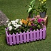 INBLOOM Кашпо Заборчик 32х15,5х11см, PP, 4 цвета