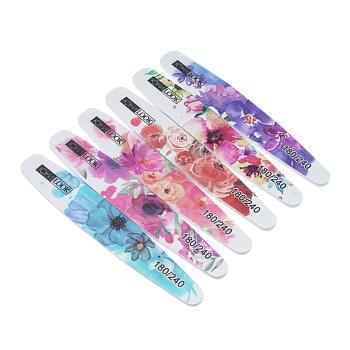 юниlook пилка шлифовальная 2-х сторонняя, 180/240 грит, эва, пластик, 17,8 см, 6 дизайнов